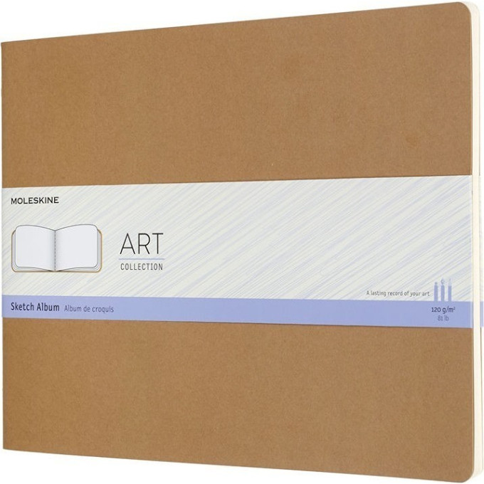 Блокнот для набросков MOLESKINE Art Cahier Sketch Album Pocket, нелинованный, бежевый ARTSKA2P3